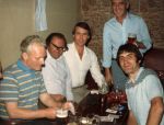 Click to view big image Dave Warhurst, Hughie AInsworth, Ron Schofield, Ron Pearson, Frank Percival. Early 80s